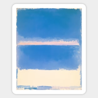 Blue Indigo Abstract Sky Summer Art Sticker